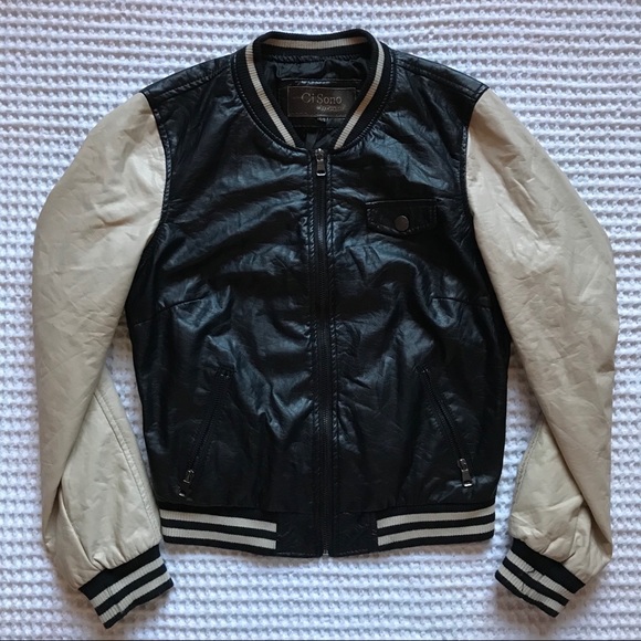 Ci Sono Jackets & Blazers - NWOT Ci Sono Faux Leather Varsity Jacket